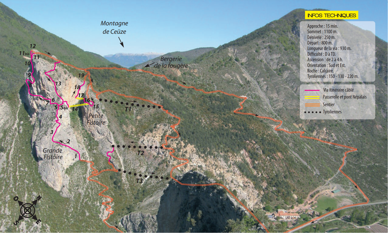 Via Ferrata de la Motte du Caire avec Vie Verticale Kira Engle